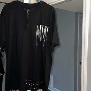 Mens amiri paint drip